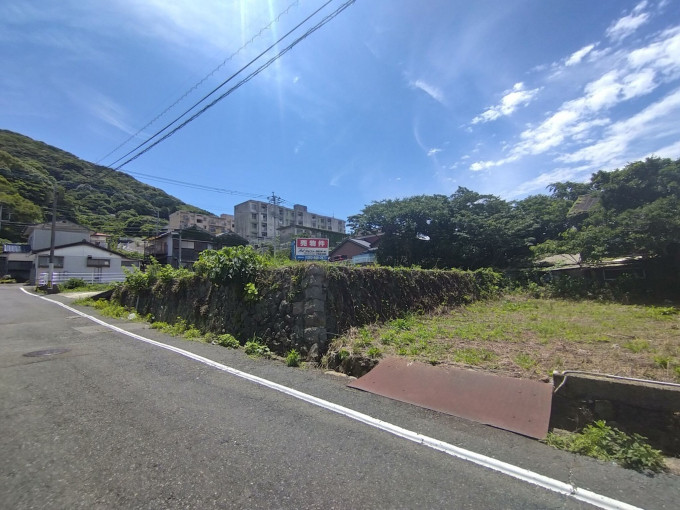 北九州市門司区北川町、土地の前面道路を含む現地写真画像です