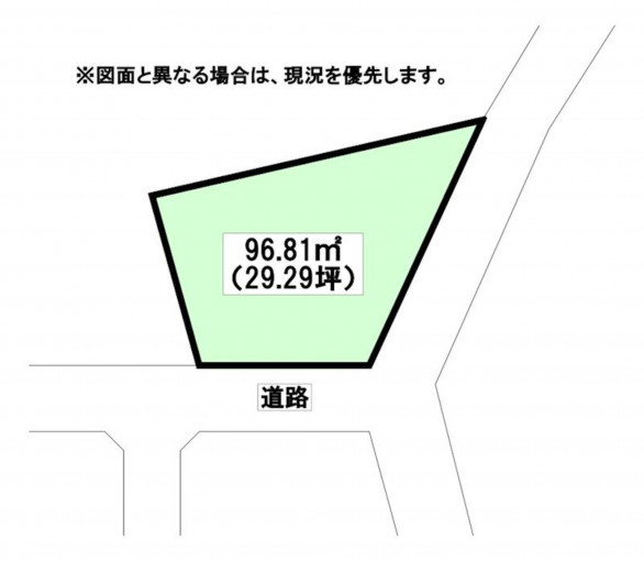 北九州市門司区光町、土地の間取り画像です
