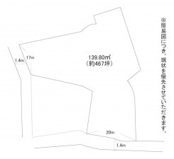 北九州市門司区風師、土地の間取り画像です