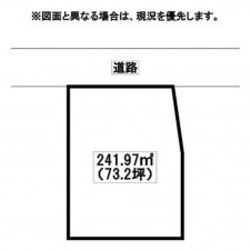 北九州市門司区寺内、土地の間取り画像です