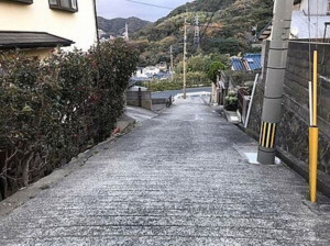 北九州市門司区寺内、土地の前面道路を含む現地写真画像です
