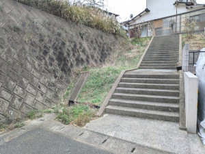 北九州市門司区緑ケ丘、土地の前面道路を含む現地写真画像です
