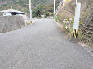 北九州市門司区緑ケ丘、土地の前面道路を含む現地写真画像です