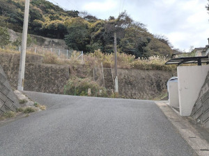 北九州市門司区緑ケ丘、土地の前面道路を含む現地写真画像です