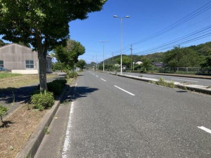 北九州市門司区大字大積、土地の前面道路を含む現地写真画像です