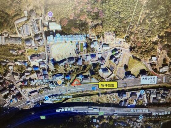 北九州市門司区大字大積、土地の地図画像です