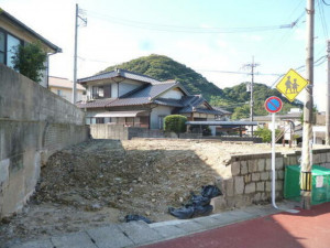 北九州市門司区田野浦、土地の前面道路を含む現地写真画像です