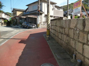 北九州市門司区田野浦、土地の前面道路を含む現地写真画像です