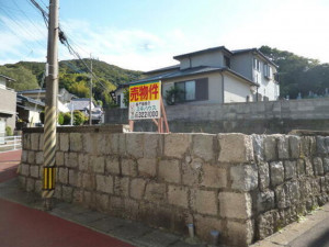 北九州市門司区田野浦、土地の前面道路を含む現地写真画像です
