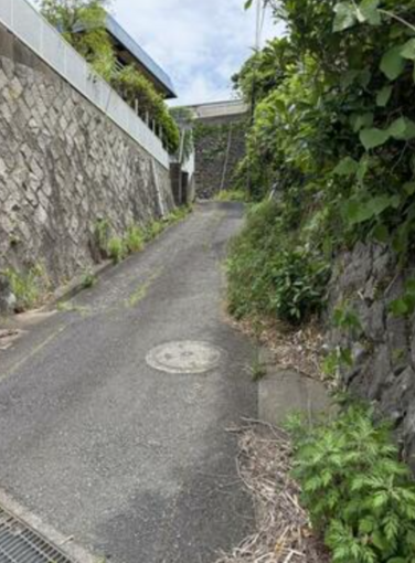 北九州市門司区寺内、土地の前面道路を含む現地写真画像です