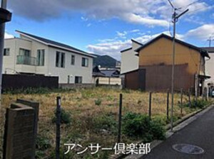 北九州市門司区大里戸ノ上、土地の前面道路を含む現地写真画像です