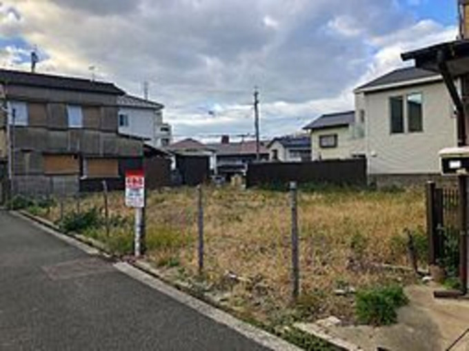 北九州市門司区大里戸ノ上、土地の前面道路を含む現地写真画像です