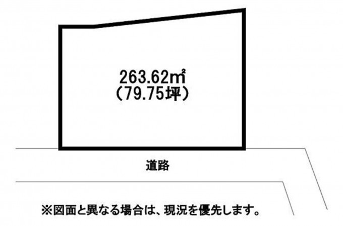 北九州市門司区大里戸ノ上、土地の間取り画像です