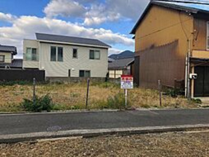 北九州市門司区大里戸ノ上、土地の前面道路を含む現地写真画像です