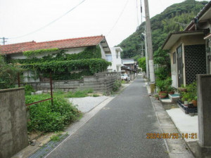 北九州市門司区田野浦、土地の前面道路を含む現地写真画像です