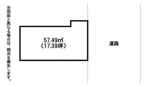 北九州市門司区清見、土地の間取り画像です