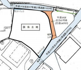 北九州市門司区吉志、土地の間取り画像です