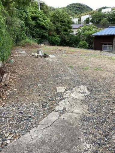 北九州市門司区白野江、土地の前面道路を含む現地写真画像です