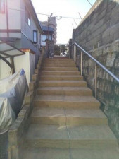 北九州市門司区清見、土地の前面道路を含む現地写真画像です