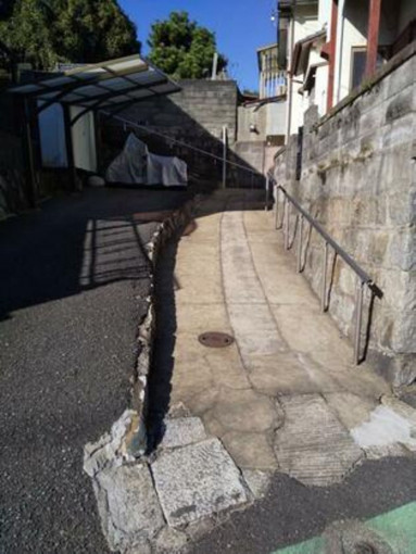 北九州市門司区清見、土地の前面道路を含む現地写真画像です