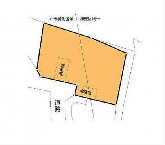 北九州市門司区大里東、土地の間取り画像です