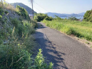 北九州市門司区鳴竹、土地の前面道路を含む現地写真画像です