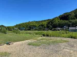 北九州市門司区大字今津、土地の前面道路を含む現地写真画像です