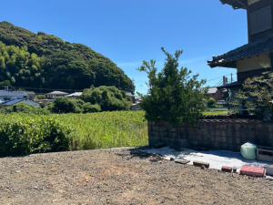 北九州市門司区大字今津、土地の前面道路を含む現地写真画像です