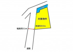 北九州市門司区田野浦、土地の間取り画像です