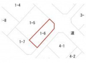 北九州市門司区小松町、土地の間取り画像です