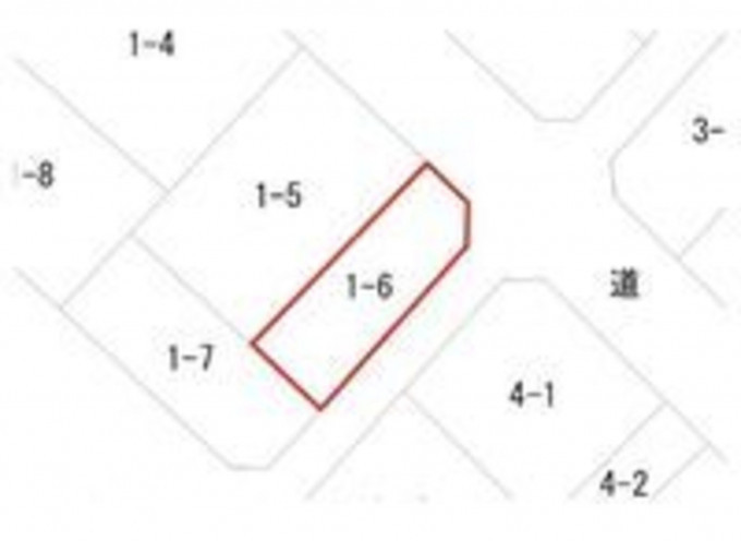 北九州市門司区小松町、土地の間取り画像です