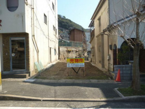 北九州市門司区錦町、土地の前面道路を含む現地写真画像です