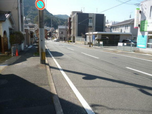 北九州市門司区錦町、土地の前面道路を含む現地写真画像です