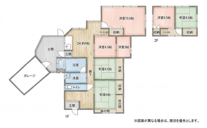 北九州市門司区奥田、中古一戸建ての間取り画像です