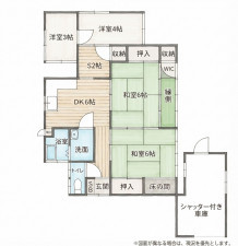 北九州市門司区黒川東、中古一戸建ての間取り画像です