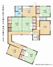 北九州市門司区大字畑、中古一戸建ての間取り画像です