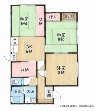 北九州市門司区奥田、中古一戸建ての間取り画像です