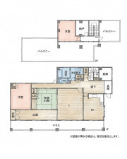 北九州市門司区大字大積、中古一戸建ての間取り画像です