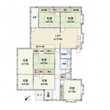 北九州市門司区白野江、中古一戸建ての間取り画像です