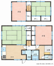北九州市門司区春日町、中古一戸建ての間取り画像です