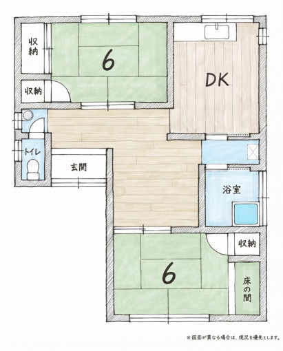 北九州市門司区奥田、中古一戸建ての間取り画像です