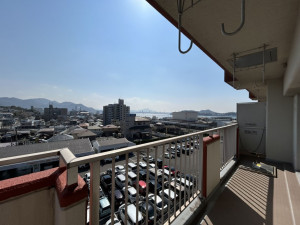 北九州市門司区小森江、中古マンションのバルコニー画像です