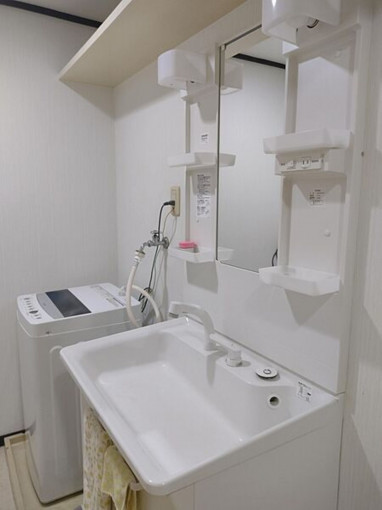 北九州市門司区東本町、中古マンションの洗面画像です