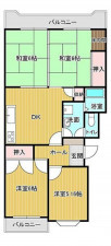 北九州市門司区下二十町、中古マンションの間取り画像です