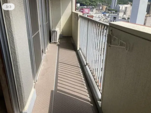 北九州市門司区柳町、中古マンションのバルコニー画像です