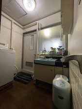 北九州市門司区稲積、中古マンションの洗面画像です