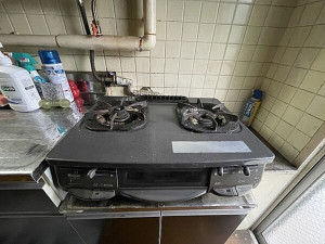 北九州市門司区稲積、中古マンションのキッチン画像です