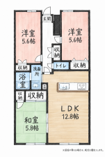 北九州市門司区清見、中古マンションの間取り画像です