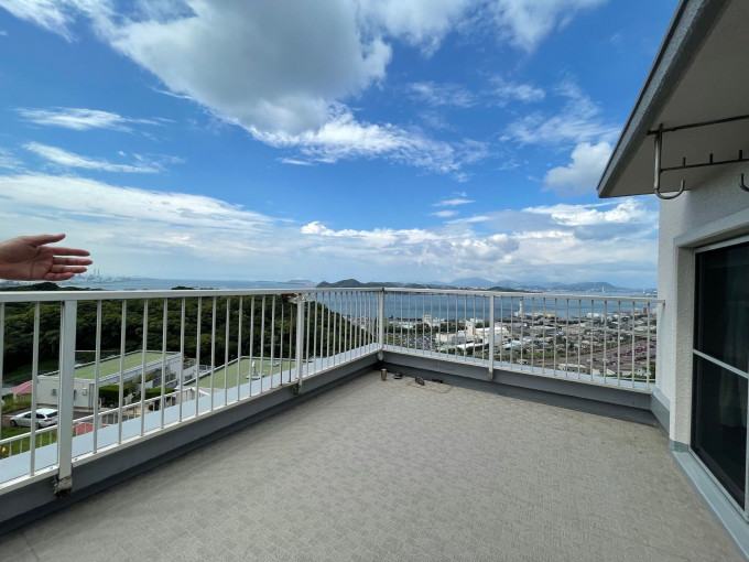 北九州市門司区西新町、中古マンションのバルコニー画像です