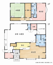 北九州市門司区東新町、収益物件/店舗の間取り画像です